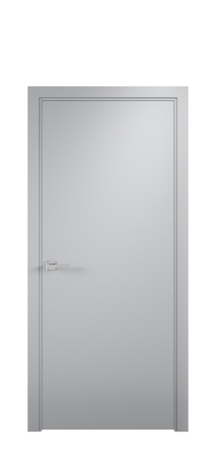 Дверь Моно в серой эмали (NCS 1500-N), глухое полотно